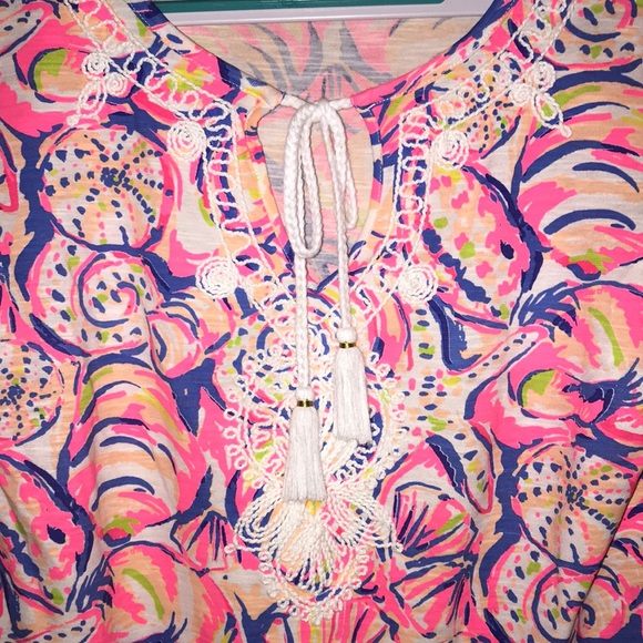 Lilly Pulitzer Holly Top Multi Shell of a Time - Picture 4 of 6